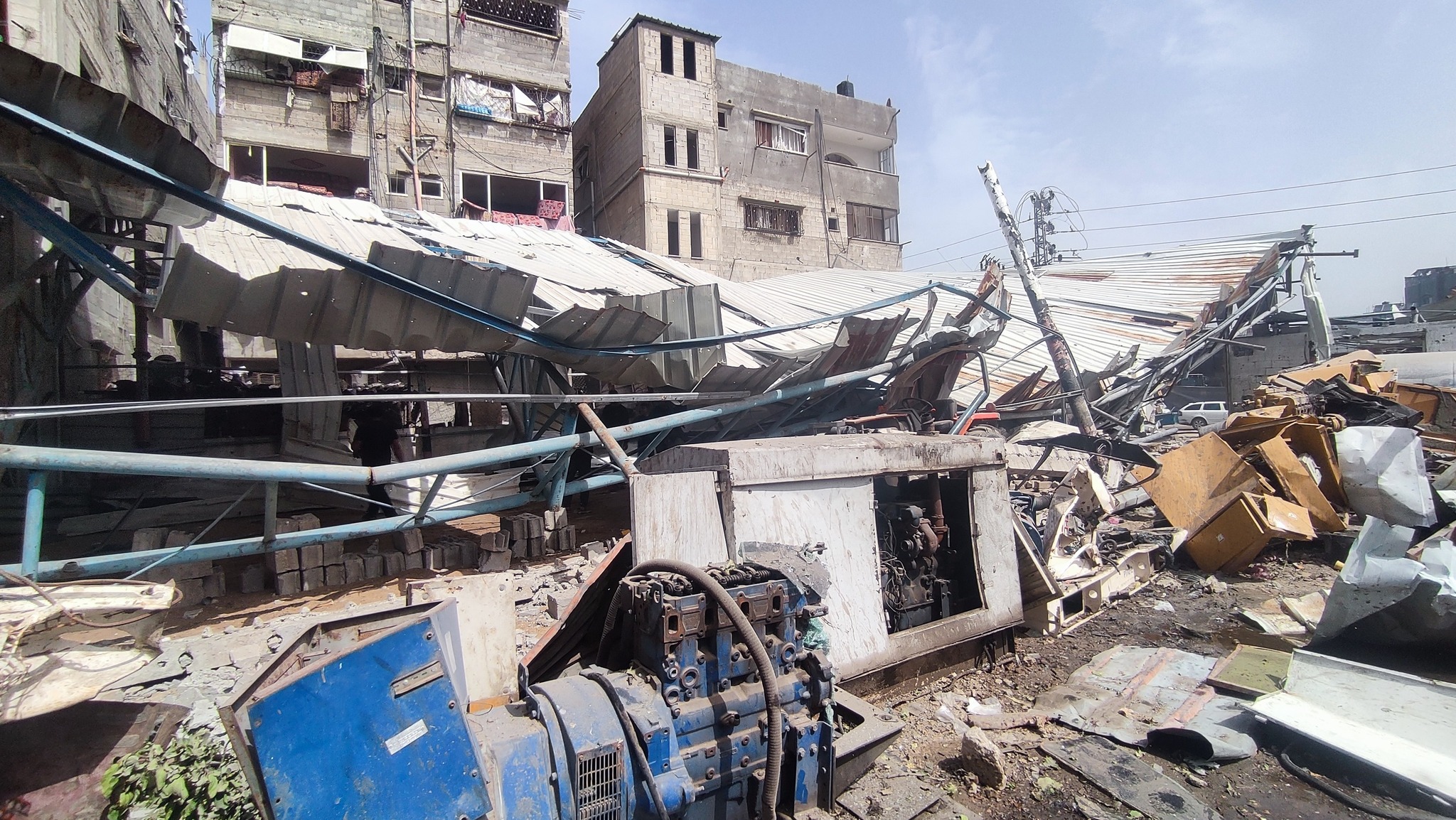 استهداف كراج البلدية عمدًا