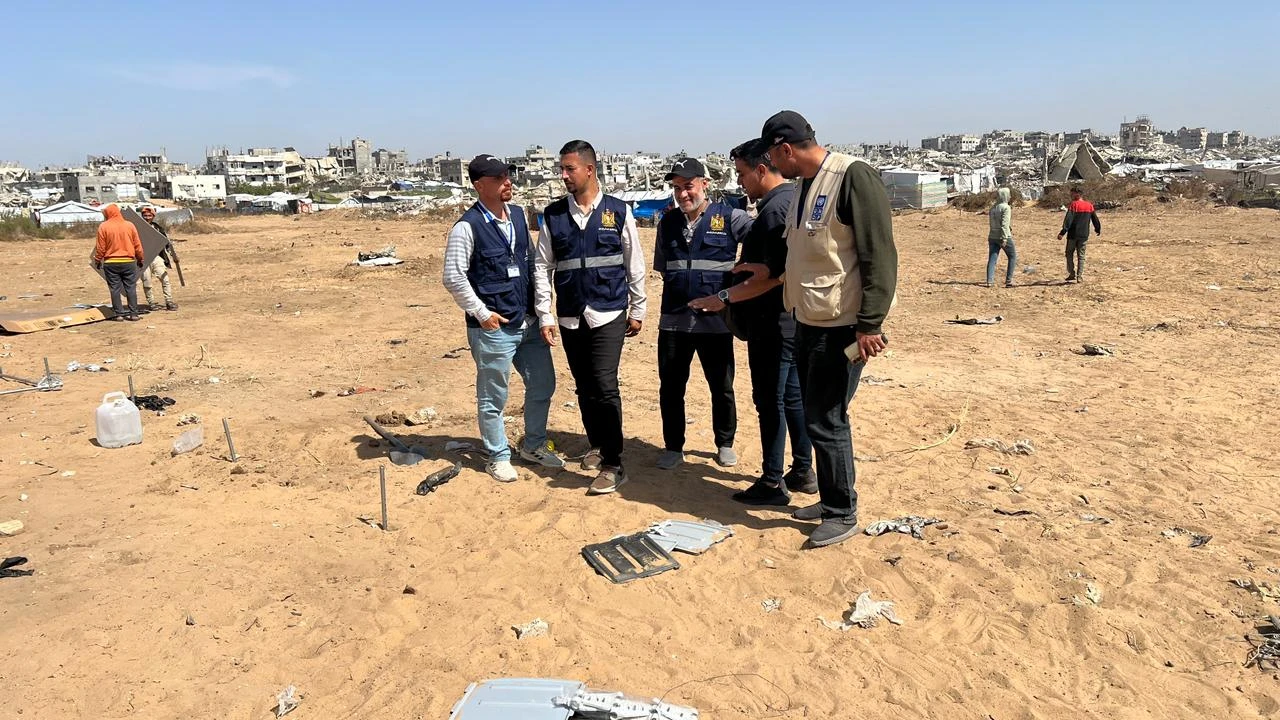 بدء أعمال إنشاء مخيم للنازحين في "أرض نصر"